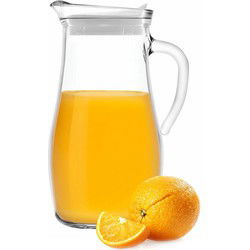 Glasmark Waterkan - met deksel - 1,5L - glas - schenkkan - waterkaraf - Schenkkannen