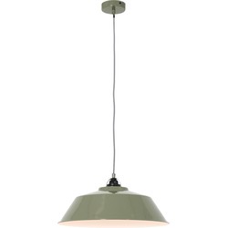 Mexlite hanglamp Nové - groen - metaal - 42 cm - E27 fitting - 1318G