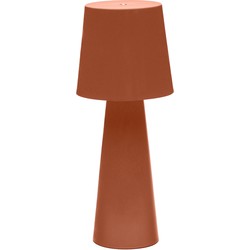 Kave Home - Grote tafellamp voor buiten Arenys van terracotta geverfd metaal