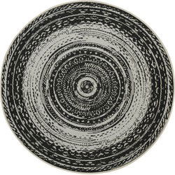 Antique karpet - Ø160 cm - donker grijs