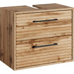 Badplaats Wastafel Onderkast Etna 60 x cm 35 cm x 50 cm - Eiken - Badkamerkast – Wastafelmeubel