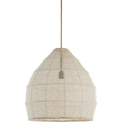 Light & Living - hanglamp - Makassar - beige - textiel - E27 - 2979743