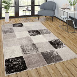 Laagpolig Modern Vloerkleed Sinovo - Grijs - 120x170 cm