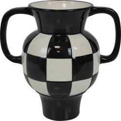 Vase - Jug - Ceramics - Black/White - 22x14,5x22,5cm