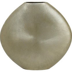 PTMD Tiro Ovale Bloempot - 59 x 10 x 56 cm - Aluminium - Goud