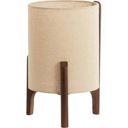 Tafellamp Litto - Donkerbruin - Ø22cm