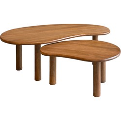 Livingfurn - Salontafel Nubi set of 2 - Mangohout