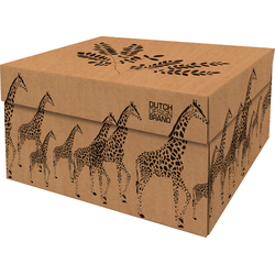 Dutch Design Brand Opbergdoos met Deksel - Doos in Karton - Geschenkdoos - 39x31x21cm - Giraffes - 1 Stuk