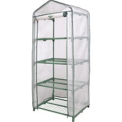 Tuinkas met 4 etages H160x69x49cm - Nature