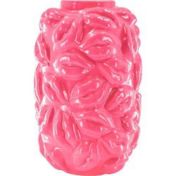 Vase - Kisses - Ceramics - Neon Pink - 17x17x27cm