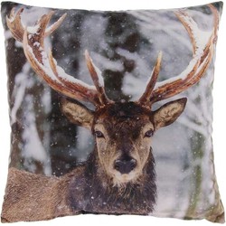 Unique Living - Sierkussen Reindeer Print Dessin 3 - 45x45cm