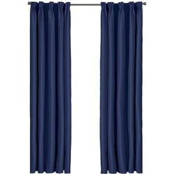 Larson - Luxe effen blackout gordijn - met haken - 3m x 2.5m - Donkerblauw