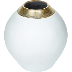 LAURI - Decoratieve vaas - Wit - Terracotta