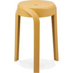 POMPA lage kruk 35x355x45 cm Mosterd