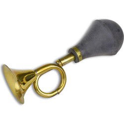 A SMALL BRASS TAXI HORN