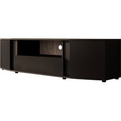 Meubella - TV-Meubel Minsk - Zwart - 179 cm