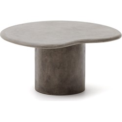 Kave Home - Salontafel Macarella van cement 83 x 77 cm