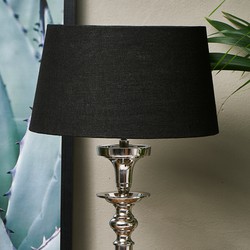 Riviera Maison Lampenkap 25x30 - Loveable Linen Lampshade - Zwart 