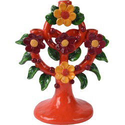 Kandelaar bloemen 3kaars