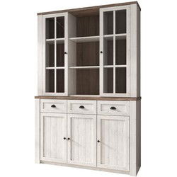 Meubella - Buffetkast Parello 7 - Wit - Eiken - 130 cm