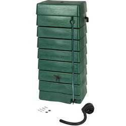 Regenton tank kunststof groen 276 liter h135 x 60 x 40 cm