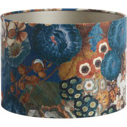 Light & Living - kap - Bloom - blauw - textiel - Ø 30cm - E27 - 2230512