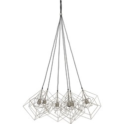 Light & Living - Hanglamp Kubinka - 25x25x26 - Zilver