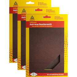 Deltafix Anti-krasvilt -3x A4 knipvel - bruin - 210 x 297 mm - Meubelviltjes