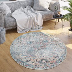 Laagpolig Vintage Vloerkleed - Livotta - Multi - 160x220 cm