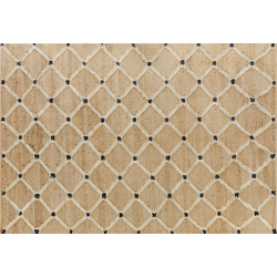 Beliani KALEKOY - Gevlochten-Beige-Jute