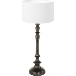 Steinhauer tafellamp Bois - zwart - hout - 3764ZW