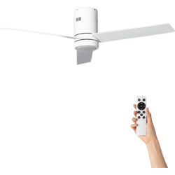 Plafondventilator Berend met verlichting - Ø132cm - 6 snelheden- Afstandsbediening - Wit