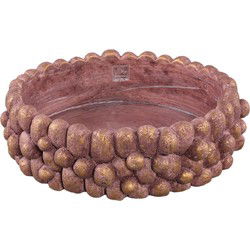 PTMD Schaal Stenley - 46x46x13 cm - Cement - Brons