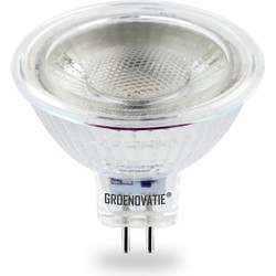 Groenovatie GU5.3 / MR16 Dimbare LED Spot COB Glas 5W Warm Wit