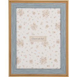Clayre & Eef Fotolijst 15x20 cm Blauw Houtproduct