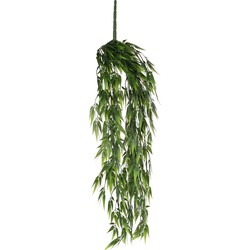 Mica Decorations Kunstplant - bamboe - groen hangend - 80 x 20 cm - Kunstplanten