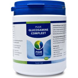 PUUR NATUUR GLUCOSAMINE EXTRA (COMPLEET) VOOR HOND EN KAT 500 GR