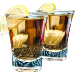 Excellent Houseware Shotglazen - 6x stuks - transparant - glas - 40ml - borrelglazen - Shotglazen