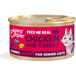 Cat senior chunks chicken/turkey 85