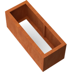 Artesa Rechthoekige plantenbak cortenstaal L100 x B40 x H40 cm zonder bodem