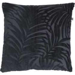 Dutch Decor FRITS - Sierkussen XL - 70x70 cm - donkerblauw - velvet - lounge kussen - Dutch Decor