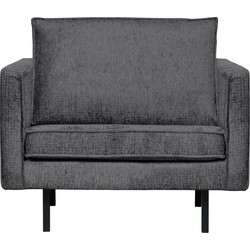 BePureHome Fauteuil Rodeo - Structure Velvet - Mountain - 85x105x86