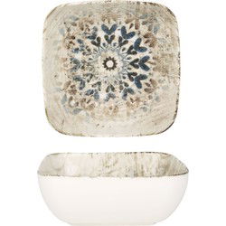 Rinart Serveerschaal - Aztec - Porselein - 14 cm - set van 2