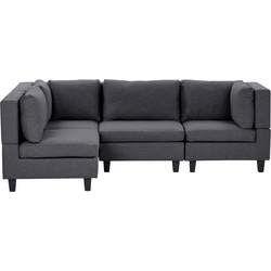 Beliani UNSTAD - Modulaire Sofa-Grijs-Polyester