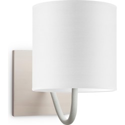 wandlamp beach bling Ø 16 cm - wit