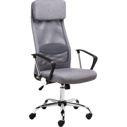 Beliani PIONEER - Bureaustoel-Grijs-Polyester