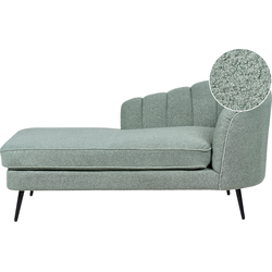 ALLIER - Chaise longue - Groen - Rechterzijde - BouclÃ©