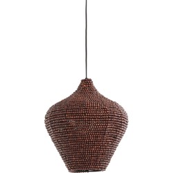 Light&living Hanglamp Ø36x41 cm KALENGA kralen donker bruin