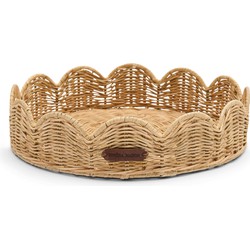 Rustic Rattan Benoa Scallop Tray