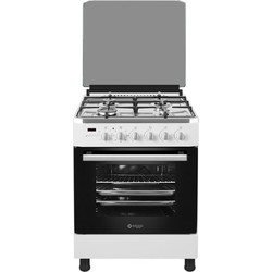 Wiggo WO-E609R(WX) Serie 9 - Gasfornuis - Wit Rvs Wit Inox (kleurcode: 9850)